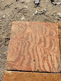 antico Pavimento in cotto venato fiammato 