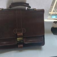 Borsa a mano e tracolla vero cuoio LARELLA (raro)