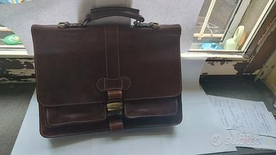 Borsa a mano e tracolla vero cuoio LARELLA (raro)