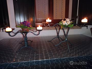 Candelabri   da tavolo   ferro battuto 
