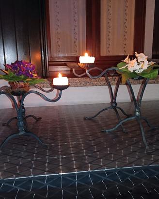 Candelabri   da tavolo   ferro battuto 