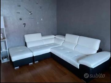 Divano angolare con letto e contenitore