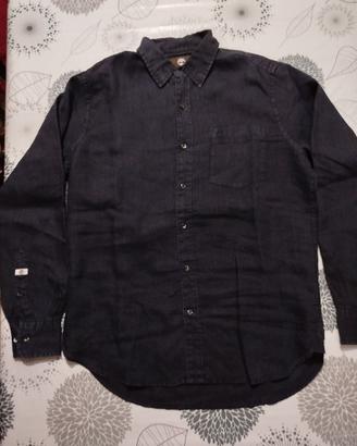 Camicia nera in lino "Timberland" - Uomo