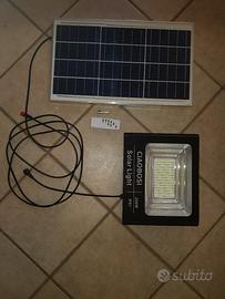 kit pannello fotovoltaico e faro200w completo