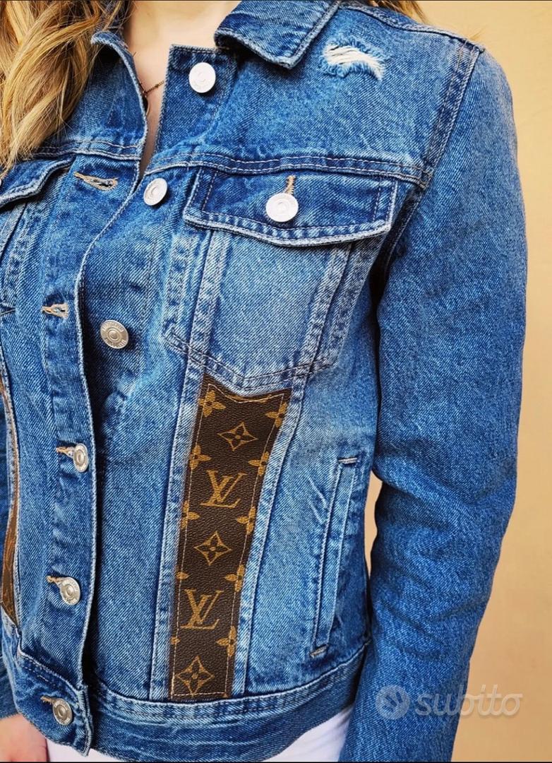 CAMICIA DI JEANS customizzata Louis Vuitton - Abbigliamento e Accessori In  vendita a Lodi