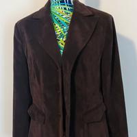 Giacca marrone a coste