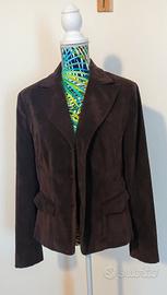 Giacca marrone a coste