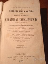 libro antico anno 1868.