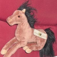 Peluche Cavallo animali plush toy brown horse pony