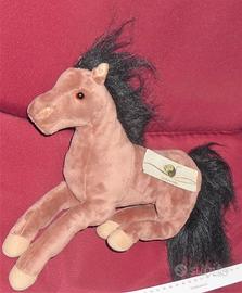 Peluche Cavallo animali plush toy brown horse pony