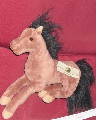 Peluche Cavallo animali plush toy brown horse pony