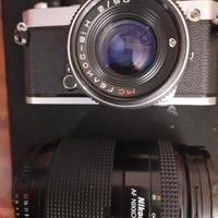 NIKON FE-EM,OBIETTIVI ,PENTAX SUPER A ME OBIETTIVI