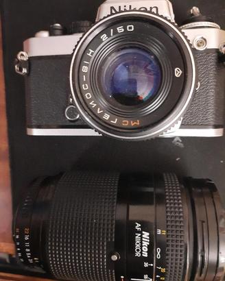NIKON FE-EM,OBIETTIVI ,PENTAX SUPER A ME OBIETTIVI