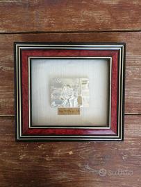 Quadro di legno con placca in argento 925 gr. 15