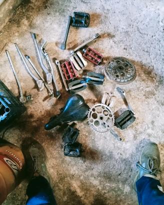 accessori bici d'epoca ,e sellino piaggio