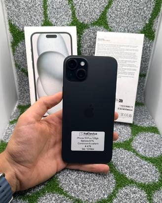 iPhone 15 Plus 128gb Nero - 🔋87% Gar. 12M