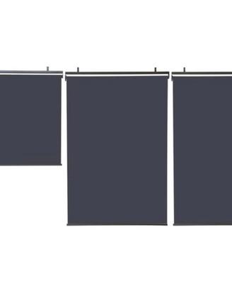 Set 3 tende a rullo color antracite