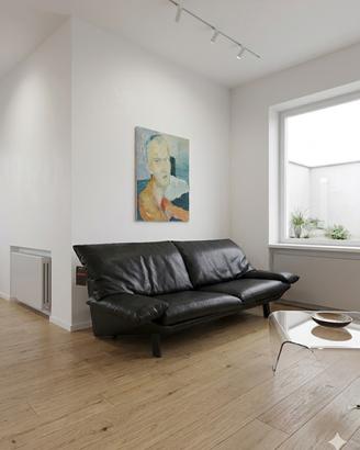 Divano elegante in pelle