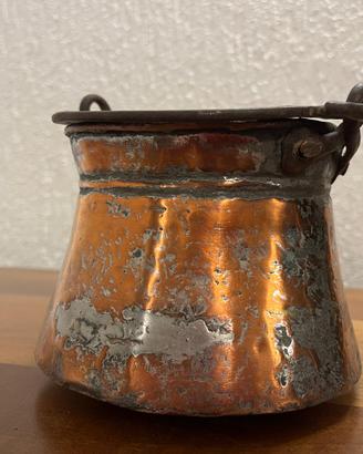 Caldaio in rame d'epoca