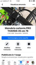 Manubrio carbonio PRO THARSIS diametro 35 cm 76