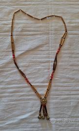 Collana Etnica Boho Chic con Pendenti Bronzo