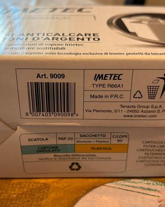 Filtri imetec zerocalc