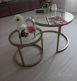Tavolini da salotto in vetro