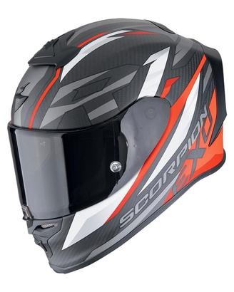 Scorpion EXO R1 Evo II RUNNER RED Carbon Air tg.L