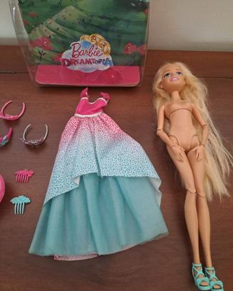 Bambola Barbie Dreamtopia accessori scatola 