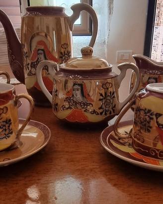 Servizio da 3 per caffè antica porcellana cinese