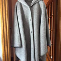 Poncho grigio Dolomiten in lana