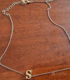 collana nuova con lettera S