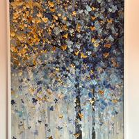 Quadro “bosco incantato” 150x100 con cornice