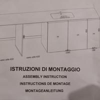 Top pianale cucina o lavanderia lavandino L 2700