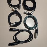 5 cavi xlr canon