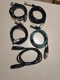 5 cavi xlr canon