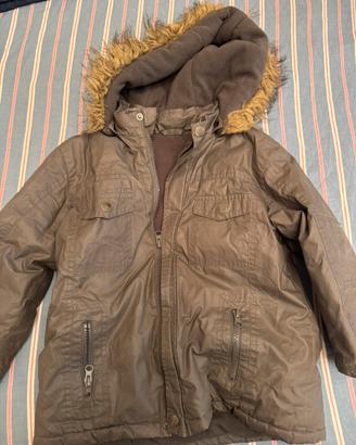 Giacca pelle grigio scuro tg. 4 anni bimbo