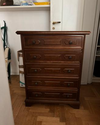 Cassettiera in legno