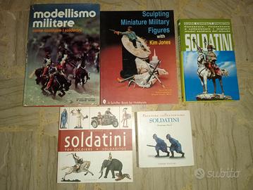 5 Libri Soldatini Miniature Militari piombo pasta