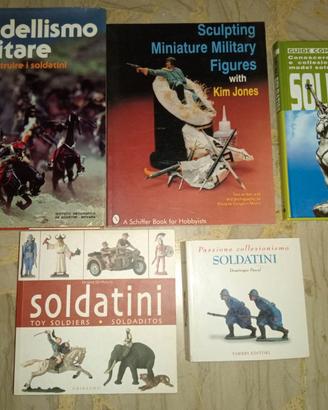 5 Libri Soldatini Miniature Militari piombo pasta