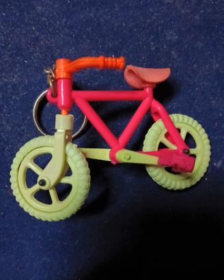 portachiavi bicicletta nuovo vintage plastica 