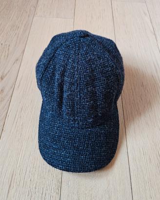 Cappello con paraorecchie blu Stetson lana (tg.S) 