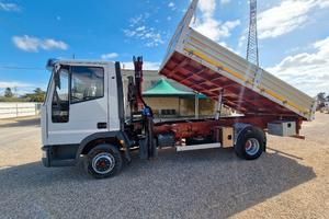 Iveco Eurocargo 75e12 Ribaltabile + Gru Hmf 4 sfil