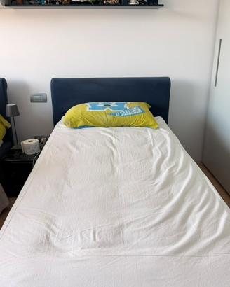 2 letti singoli Twils con contenitore e materassi