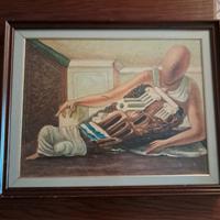 Olio su tela Vincenzo Santarpia - Positano 