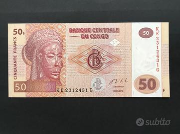 Banconota Congo 50 Franchi 2013 FDS