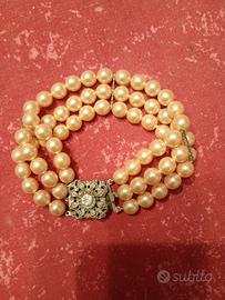 Bracciale estensibile con perle(Bigiotteria)