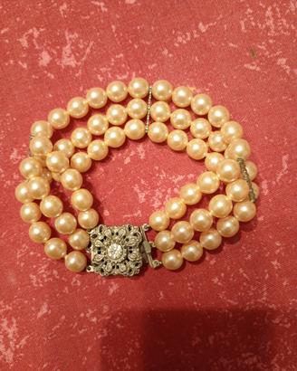 Bracciale estensibile con perle(Bigiotteria)