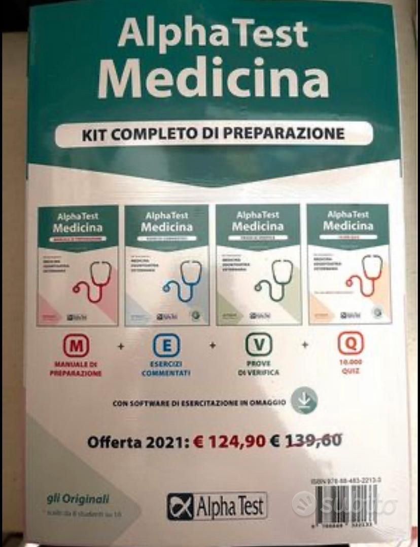 Alpha Test. Medicina. Kit completo di preparazione. Con software