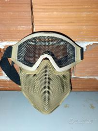 occhiali e maschera softair 